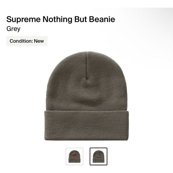 Supreme Nothing But Beanie “Grey” - Picture 2 of 4
